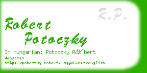 robert potoczky business card